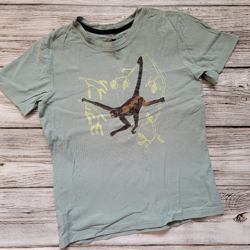 Tea Collection Monkey T-Shirt Size 12 EUC
